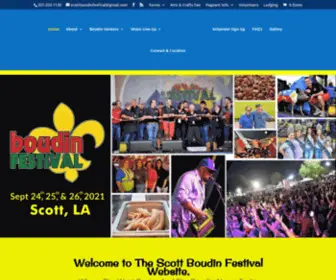 Scottboudinfestival.com(The official Scott Boudin Festival website. The Festival) Screenshot