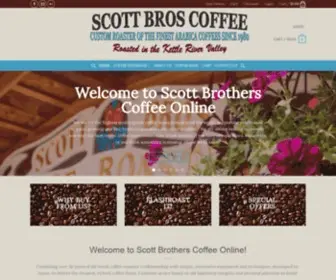 Scottbrotherscoffee.com(Custom Roasted Coffee) Screenshot