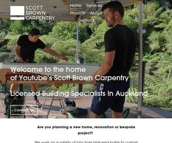 Scottbrowncarpentry.com(Residential Licensed Builders in Nelson and Tasman NZ) Screenshot