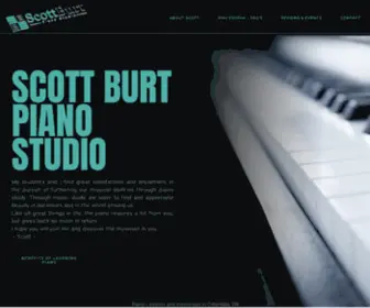 Scottburtpianostudio.com(Piano studio) Screenshot