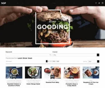 Scottgoodingproject.com(Sharing recipes and innovations in health) Screenshot