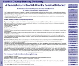 Scottish-Country-Dancing-Dictionary.com(This SCD website) Screenshot