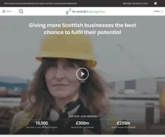 Scottish-Enterprise.com(Funding and support for businesses in Scotland) Screenshot