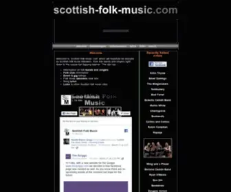 Scottish-Folk-Music.com(Scottish folk music) Screenshot