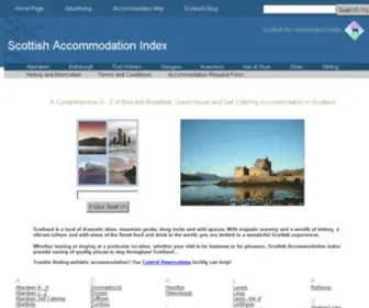 Scottishaccommodationindex.com(Scottish Accommodation Index) Screenshot