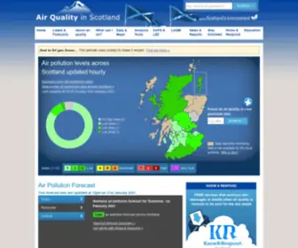 Scottishairquality.scot(Scottish Air Quality) Screenshot