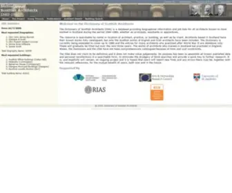 Scottisharchitects.org.uk(Dictionary of Scottish Architects) Screenshot