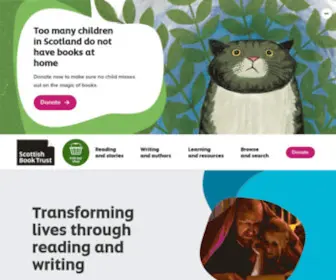 Scottishbooktrust.com(Transforming lives through reading and writing) Screenshot