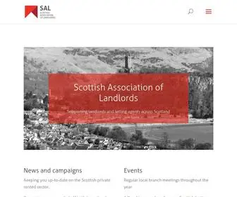 Scottishlandlords.com(Scottish Association of Landlords (SAL)) Screenshot