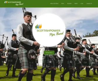 Scottishpowerpipeband.com(ScottishPower Pipe Band) Screenshot