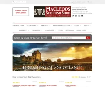 Scottishshop.com(MacLeods Scottish Shop) Screenshot