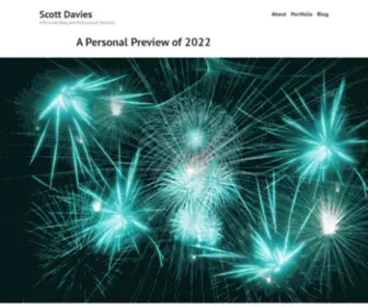 ScottjDavies.com(A Personal Blog and Professional Portfolio) Screenshot