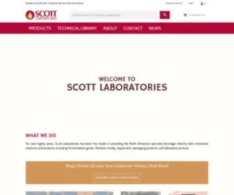 Scottlab.com(Scott Laboratories) Screenshot