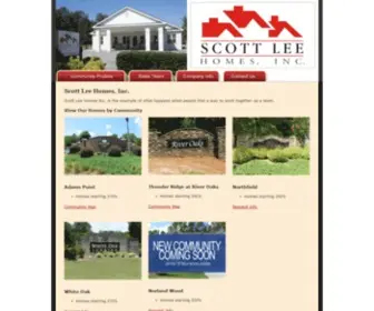 Scottleehomes.com(Johnston County Builders) Screenshot