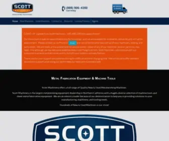 Scottmachinery.com(Home) Screenshot