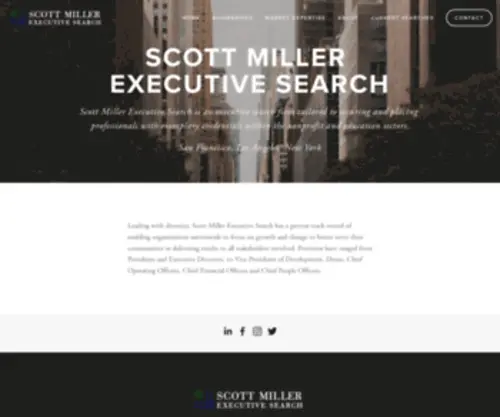 Scottmillerexecutivesearch.com(Scott Miller Executive Search) Screenshot