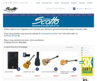 Scottomusique.com(Marchand de Musique depuisScotto Musique) Screenshot