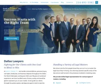 Scottpalmerlaw.com(Dallas Criminal Defense Attorney) Screenshot