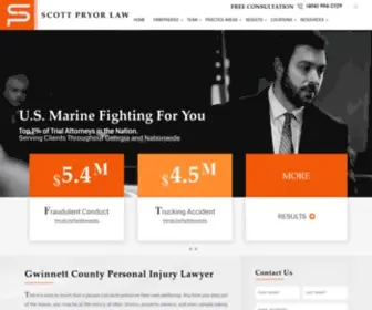 Scottpryorlaw.com(Gwinnett County Personal Injury Lawyer) Screenshot