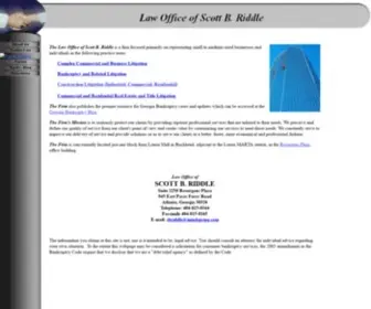 Scottriddlelaw.com(The Law Office of Scott B) Screenshot