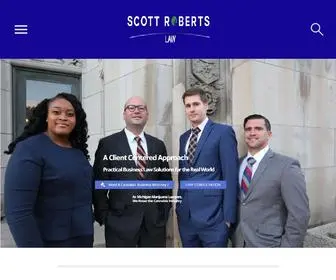 Scottrobertslaw.com(S Boutique Business Law Firm (Top Michigan Cannabis Consultants)) Screenshot