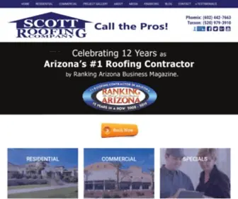 Scottroofingco.com(Scott Roofing Company) Screenshot