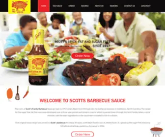 Scottsbarbecuesauce.com(Award winning BBQ sauce from North Carolina) Screenshot