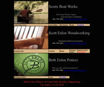 Scottsboatworks.com(Scotts Missouri River Wood Canoes) Screenshot