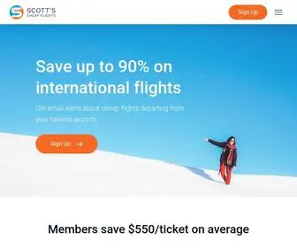 Scottscheapflights.com(Cheap Flights) Screenshot