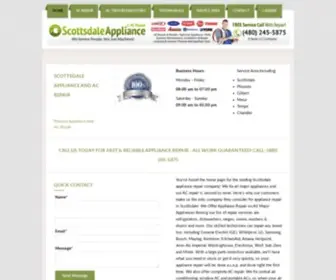 Scottsdaleapplianceandacrepair.com(Scottsdale Appliance And AC Repair Call) Screenshot