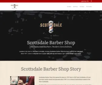 Scottsdalebarbershop.com(Old Fashion Barbers with modern sensibilities. Scottsdale Barbershop) Screenshot