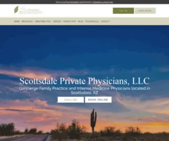 Scottsdaleprivatephysicians.com(Participating Telehealth provider) Screenshot