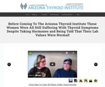 Scottsdalethyroiddoctor.com(Arizona Thyroid Institute in Scottsdale) Screenshot