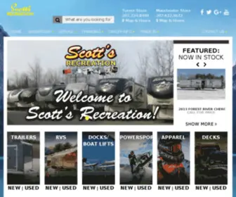 Scottsrecreation.com(Scott's) Screenshot