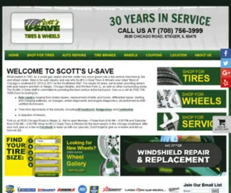 Scottsusave.com(Auto Repair & Tires Steger) Screenshot