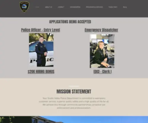 Scottsvalleypd.com(Scotts-valley-police) Screenshot