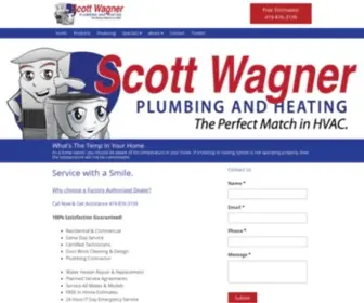 Scottwagnerplumbing-Heating.com(Service with a Smile) Screenshot