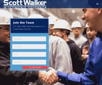 Scottwalker.org(Scott Walker for Governor) Screenshot