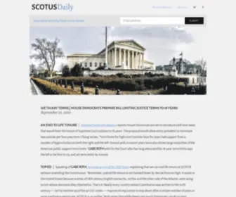 Scotusdaily.com(Daily News from the United States Supreme Court) Screenshot