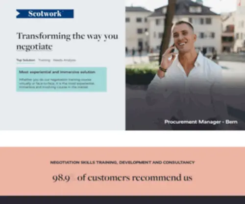 Scotwork.ch(Global Negotiation Skills Training & Consultancy) Screenshot