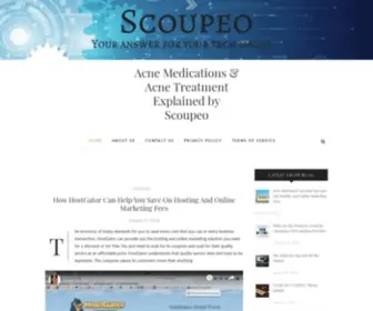 Scoupeo.com(Acne Medications & Acne Treatment Explained by Scoupeo) Screenshot
