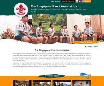 Scout.org.sg(The Singapore Scout Association) Screenshot