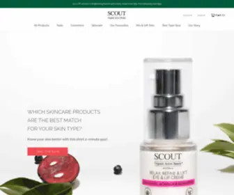 Scoutactivebeauty.com.au(Scout Organic Active Beauty) Screenshot