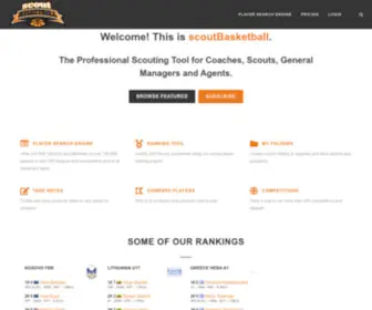 Scoutbasketball.com(The Professional Scouting Tool for Coaches) Screenshot