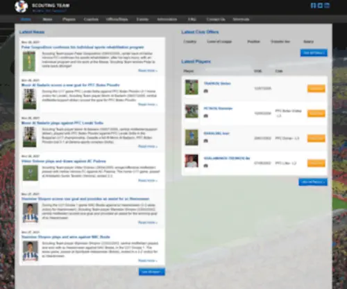 Scouting-Team.com(Scouting Team) Screenshot