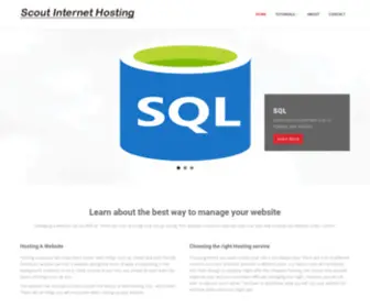 Scoutinternethosting.com(ScoutInternetHosting) Screenshot