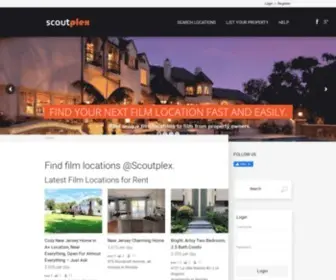 Scoutplex.com(Film Location Rentals) Screenshot