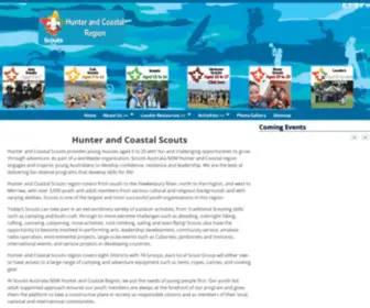 Scoutreach.com.au(Hunter and coastal scouts) Screenshot