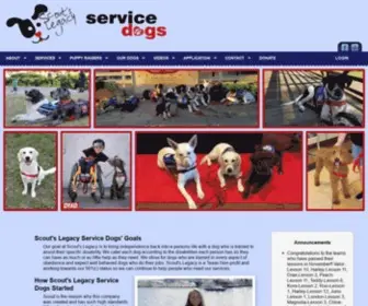 Scoutslegacy.com(Scout's Legacy Service Dogs) Screenshot