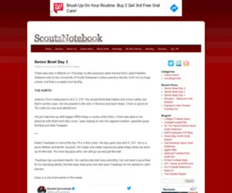 Scoutsnotebook.com(The Scouts Notebook) Screenshot